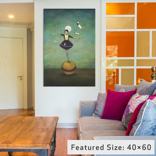 "Luna?s Circle Gallery" by Duy Huynh, 40x26x1.5"