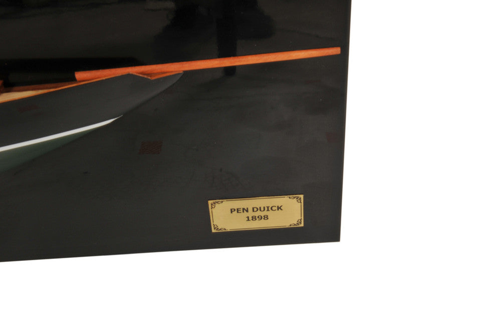 Pen Duick Half-Hull Scaled Model Boat Yacht Handmade