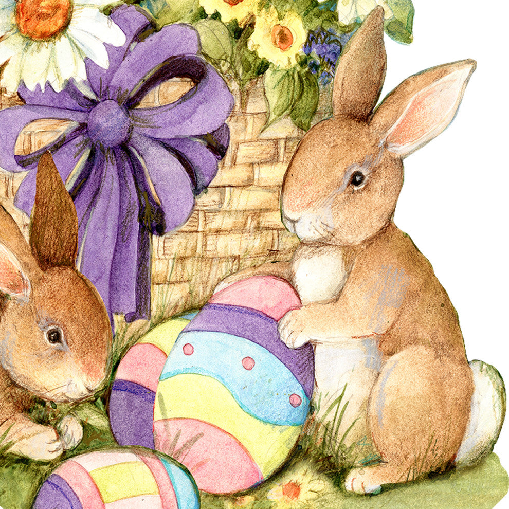 Spring Bunnies Easter Door Decor