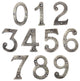 RCH Hardware Iron Rustic Country House Number, 3-Inch, Various Finishes, Antique
