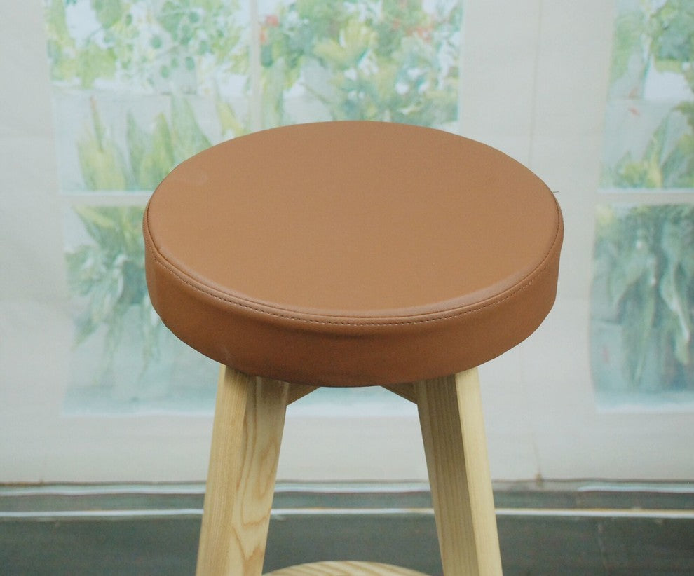 Rex Wood Counter Stool, Brown