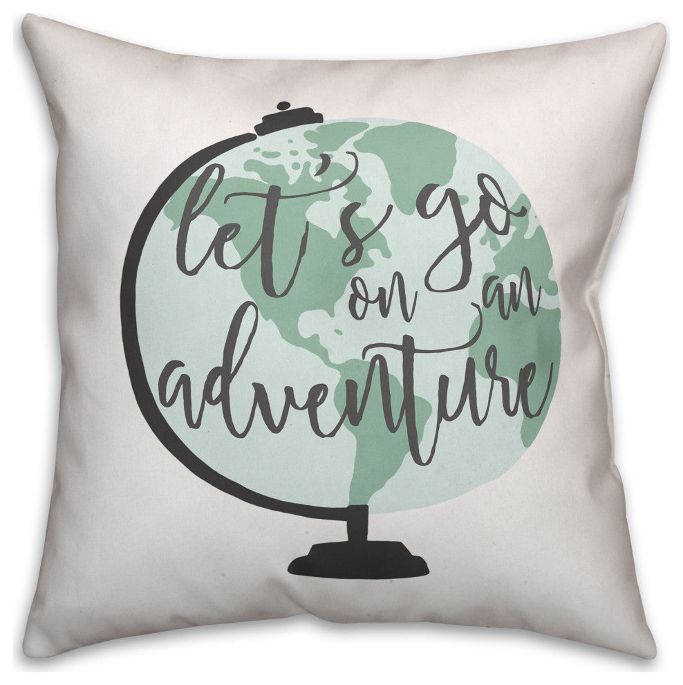 Let's Go On An Adventure 16x16 Spun Poly Pillow