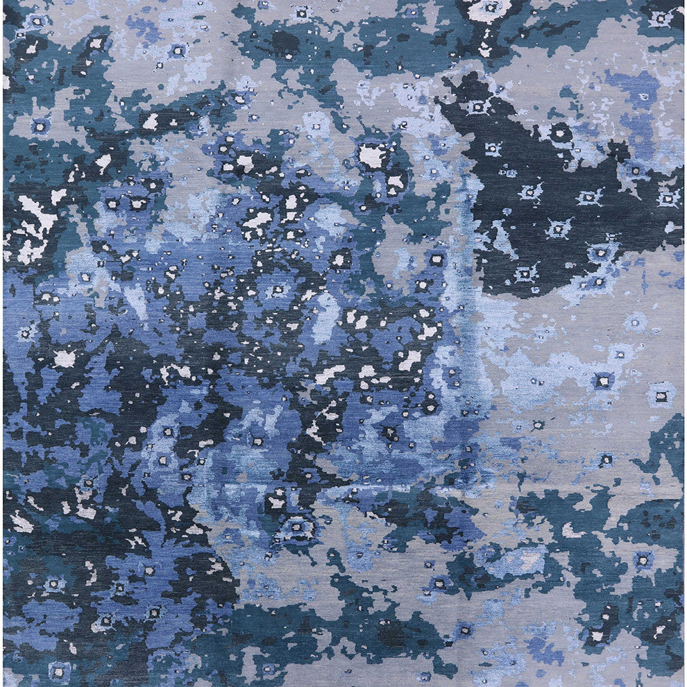 Ahgly Company Indoor Square Mid-Century Modern Area Rugs, 6' Square