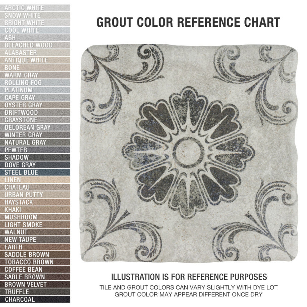 Costa Cendra Decor Fleur Ceramic Floor and Wall Tile