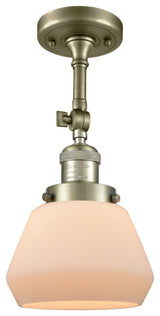 Innovations Lighting 201F-Ab-G171-Led 1 Light Dimmable Led Semi-Flush Mount