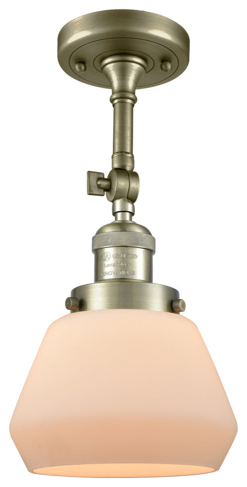 Innovations Lighting 201F-Ab-G171-Led 1 Light Dimmable Led Semi-Flush Mount