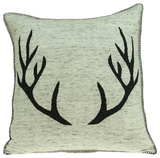 20" X 7" X 20" Lodge Grey & Black Pillow Cover With Poly Insert