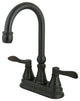 Kingston Brass 4" Centerset Bar Faucet, Oil Rubbed Bronze