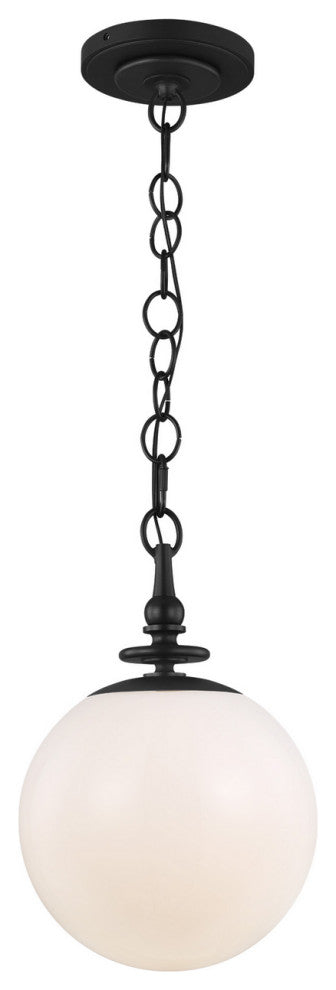 Capri One Light Pendant in Aged Iron
