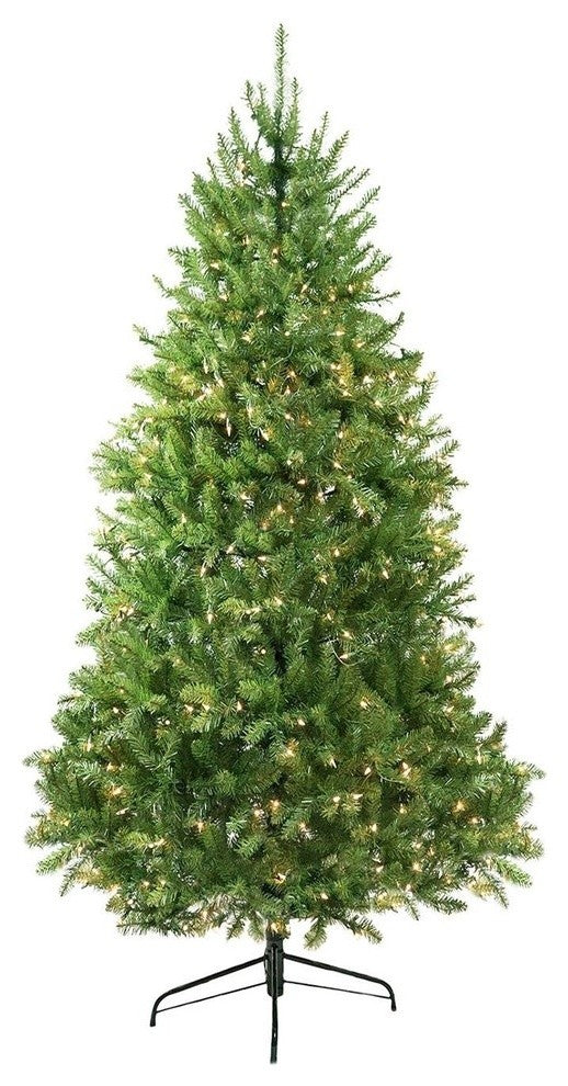 12' Pre-Lit Northern Pine Full Artificial Christmas Tree, Clear Lights