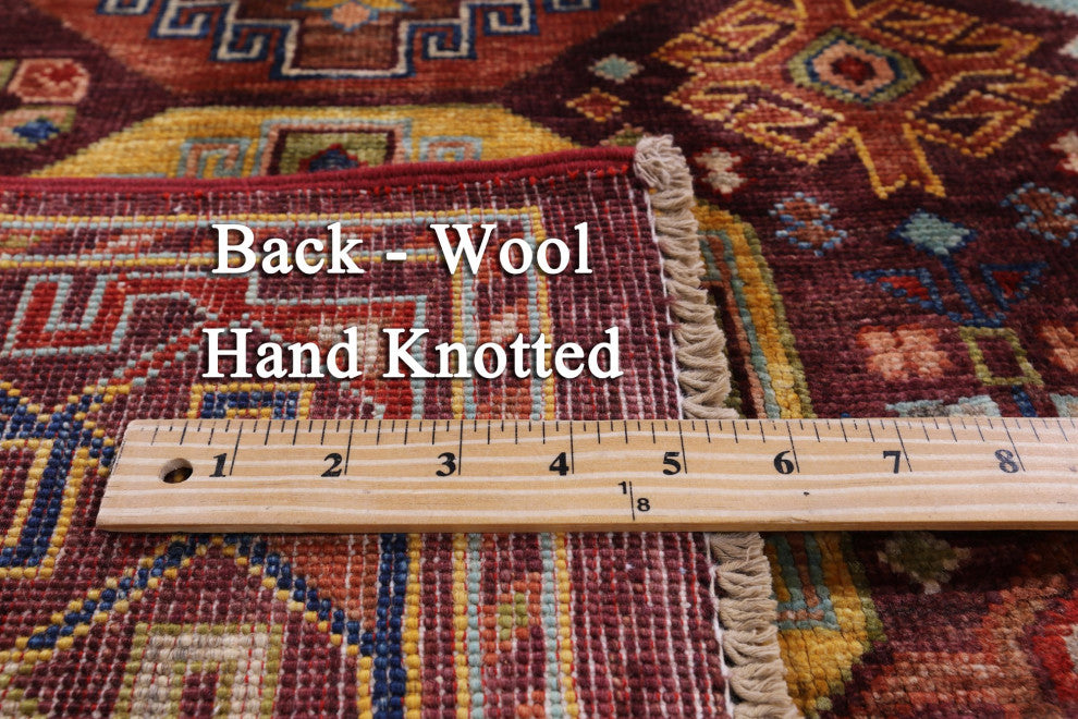 Hand Knotted Bokhara Wool Rug 4' 0" X 6' 4" - Q12157