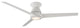 Tip Top 3-Blade Flush Mount Ceiling Fan, Matte White
