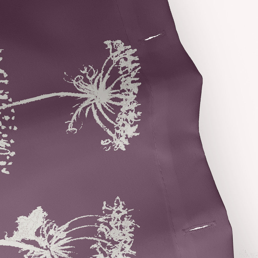70"Wx73"L Windy Blossom Shower Curtain, Purple