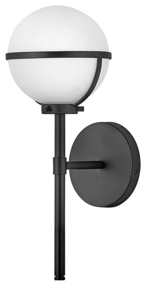 Hinkley Hollis Bathroom Vanity Light, Black, 1 Light