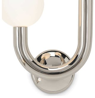 Happy Sconce Left Side, Nickel