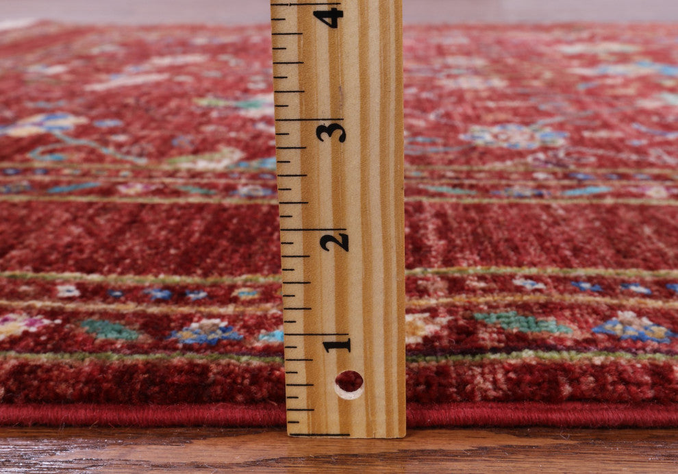 4' 2" X 5' 10" Hand-Knotted Persian Tabriz Rug Q10459