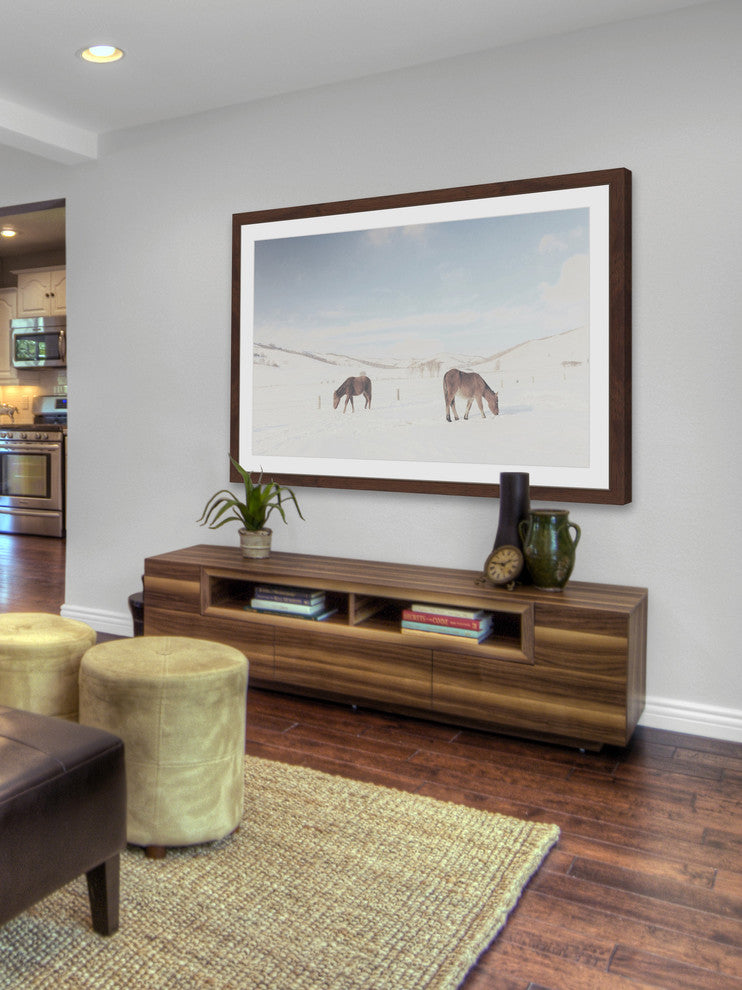Marmont Hill, "Two Horses" Framed Painting Print, 18x12