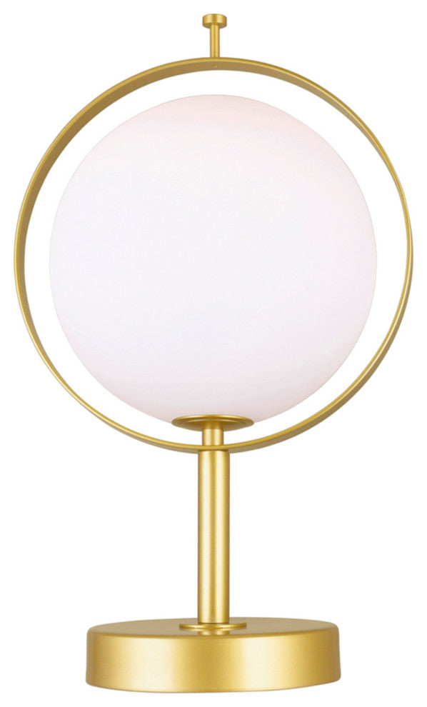 Da Vinci 1 Light Table Lamp With Brass Finish