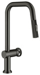 Urbix Bridge Kitchen Faucet, Black Stainless, Kpf-3126sb