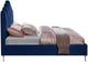 Lily Velvet Bed, Navy, Full