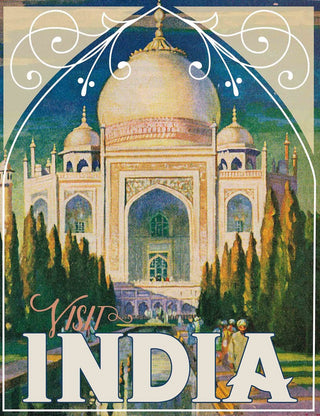 "Visit India" Painting Print on Wrapped Canvas