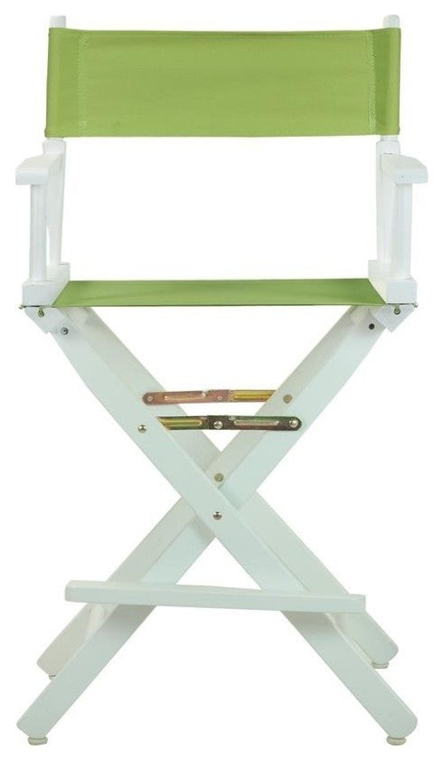 024" Director's Chair White Frame-Lime Green Canvas