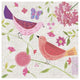 "Damask Floral and Bird IV" Digital Paper Print by Farida Zaman, 20"x20"