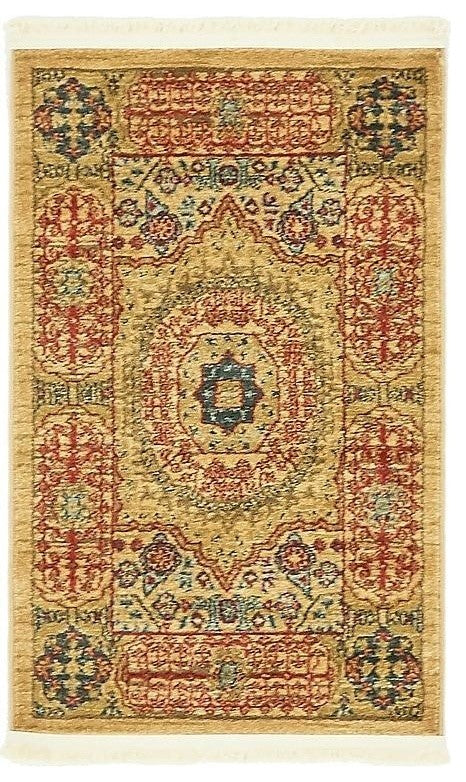 Unique Loom Beige Hamilton Palace 2' 0 x 3' 0 Area Rug