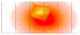 Red Luminous Misty Sphere, Abstract Canvas Art Print, 70"x28", 6 Panels