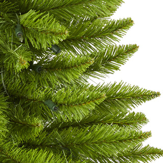 3' Providence Pine Faux Xmas Tree, Metal Planter W/ Lights & Bendable Branches