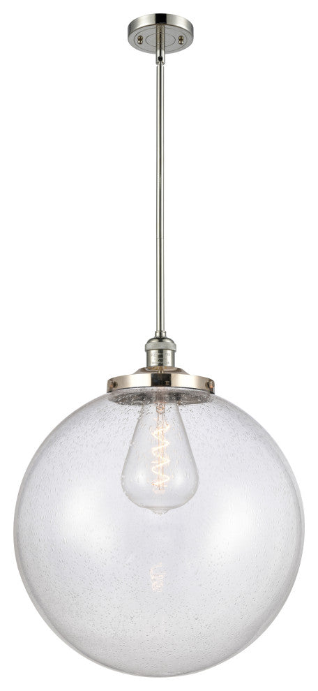 Beacon Pendant, Polished Nickel, Seedy
