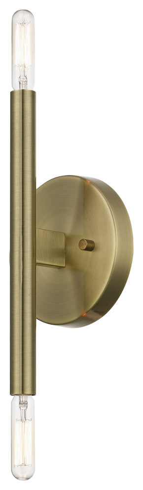 Livex Lighting Antique Brass ADA 2-Llght Wall Sconce