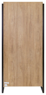 Modern Open Wood Laminate Bookcase, Fully Assembled, Light Brown