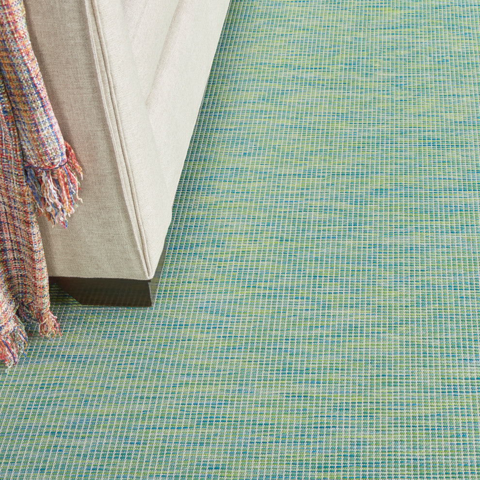 Nourison Positano Contemporary Area Rug, Blue/Green, 10'x14'