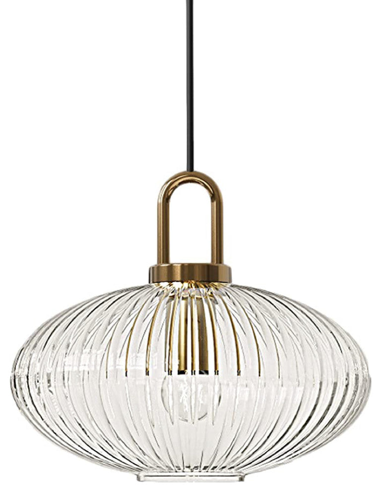 Vintage Pendant Light Glass hanging led lights Modern Retro feather chandelier