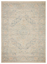 Priya PRY-08 Bone/Bluestone 3'6"x5'6" Area Rug