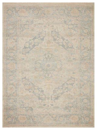 Priya PRY-08 Bone/Bluestone 3'6"x5'6" Area Rug