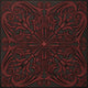 20"x20" R39 Styrofoam Ceiling Tile, Black Crimson