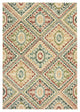 Dahlia Tribal  Ivory/ Multi Area Rug, 5'3"x7'6"