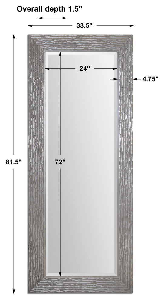 Uttermost Amadeus Large Silver Mirror