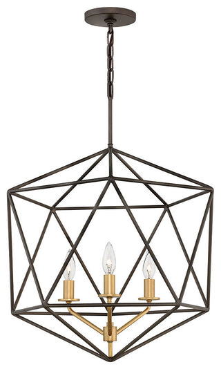 Hinkley Astrid Large Open Frame Pendant, Metallic Matte Bronze