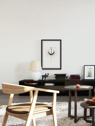 "Space Objects" Framed Painting Print, 8x12