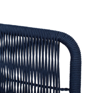 Safavieh Outdoor Raldin Rope 4 Piece Living Set Navy/Beige