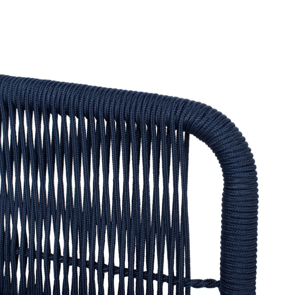 Safavieh Outdoor Raldin Rope 4 Piece Living Set Navy/Beige