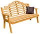 Cedar Marlboro Bench, Natural Stain, 6 Foot