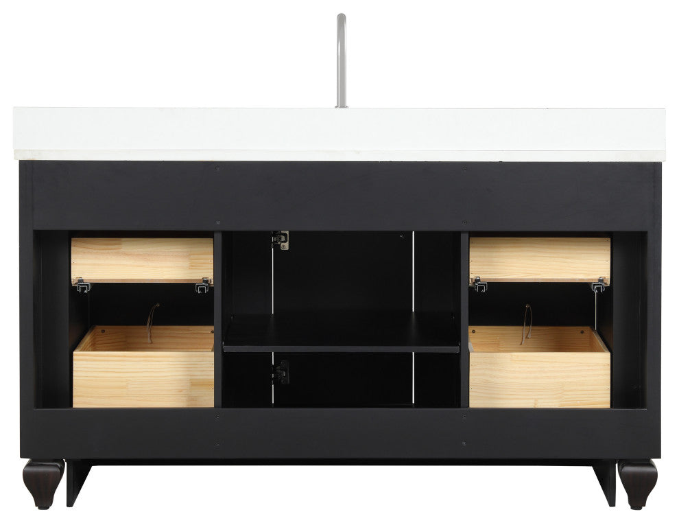Winston Traditional Espresso 60" Single Vanity
