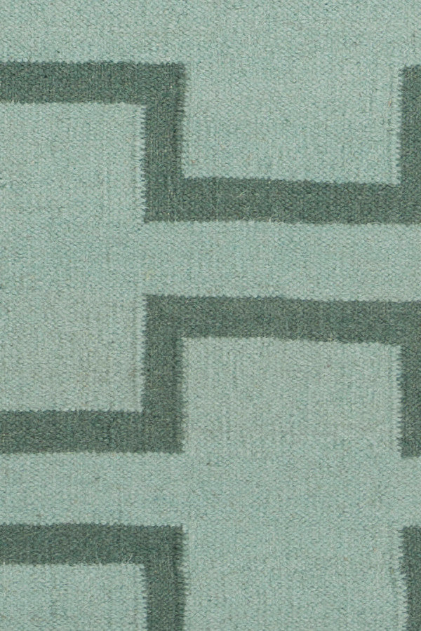 Lima Contemporary Area Rug, Blue and Green, 5'x7'