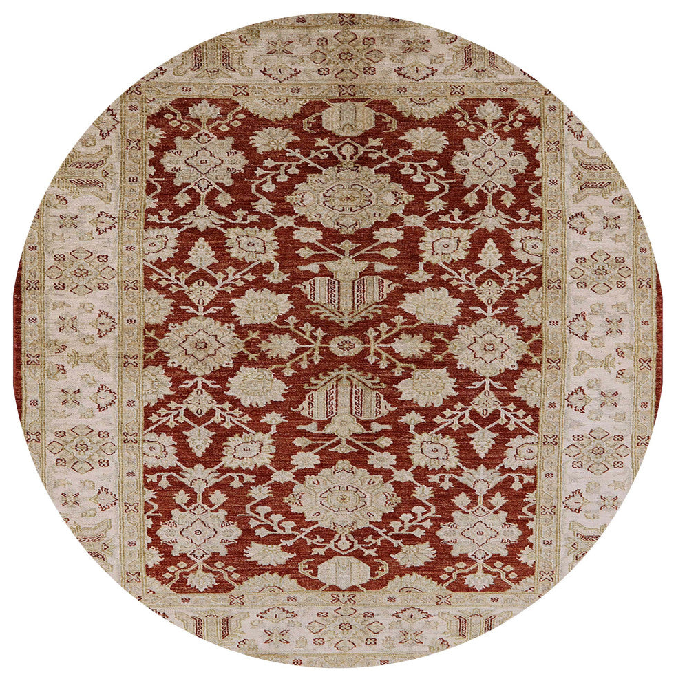 Ahgly Company Indoor Round Mid-Century Modern Area Rugs, 3' Round