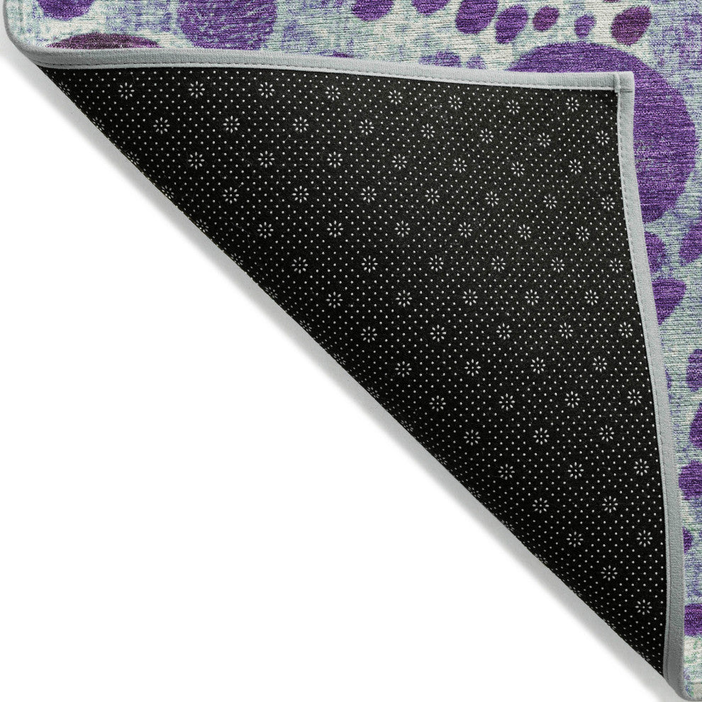 Machine Washable Indoor/Outdoor Chantille ACN1895 Purple 8' x 10' Rug