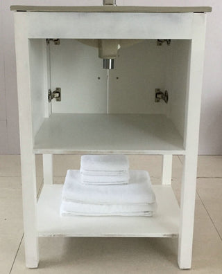 Preston Single-Sink Vanity, 24", White